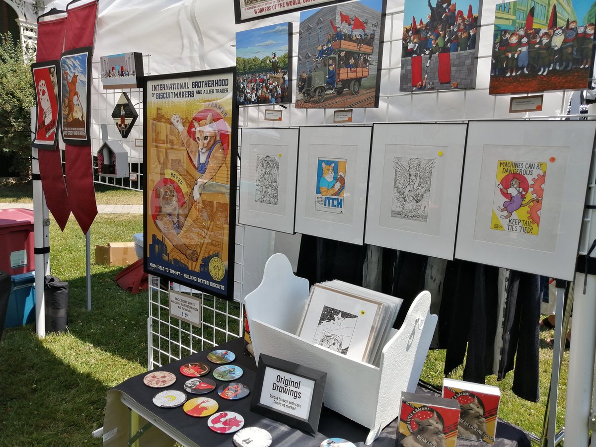 Set up at The Toronto Flea. Today only, here until 5pm, 1444 Queen St. East. Come by and say hello.