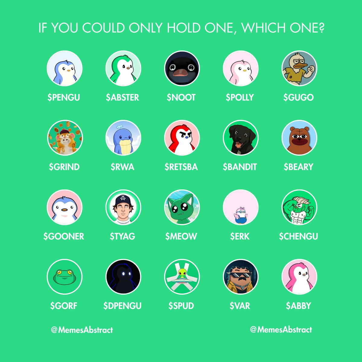 If you could only HOLD one, which one? ✳️👇