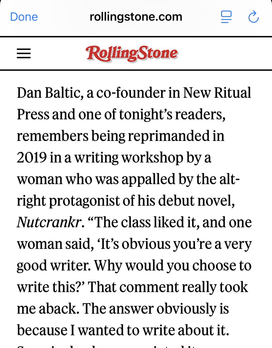 some great bits in this article about LA’s burgeoning anti-woke literary scene. no doubt Nutcrankr is an impressive work of fiction