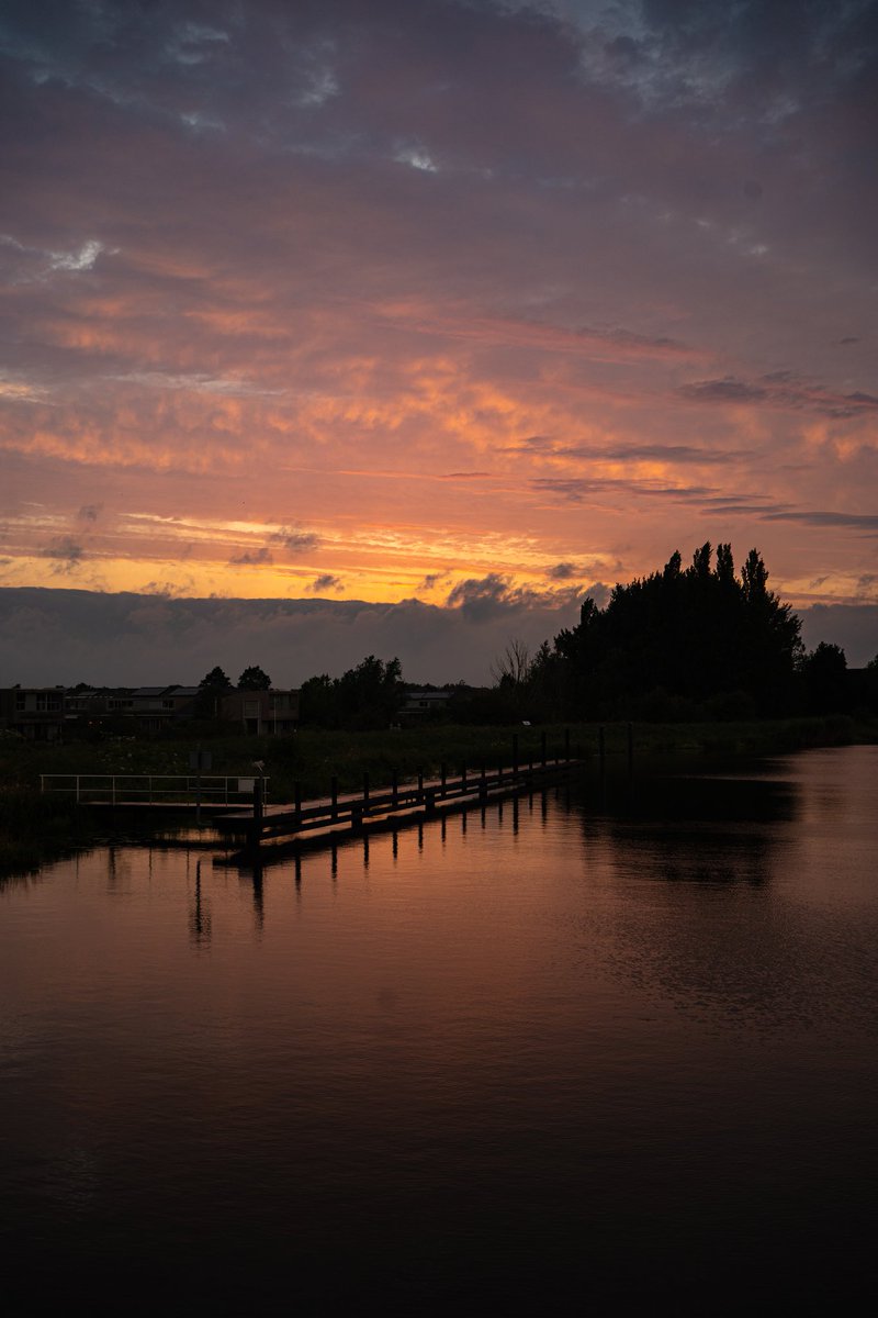 fırtına sonrası gün batımından