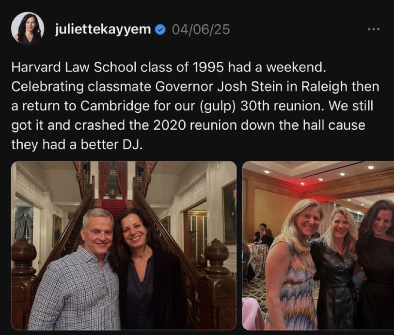 You want to know why CNN, and only CNN, went after Mark Robinson?
She works for CNN as a reporter. Here she is with the radical leftist NC governor, Josh Stein. 

Now do you see it?