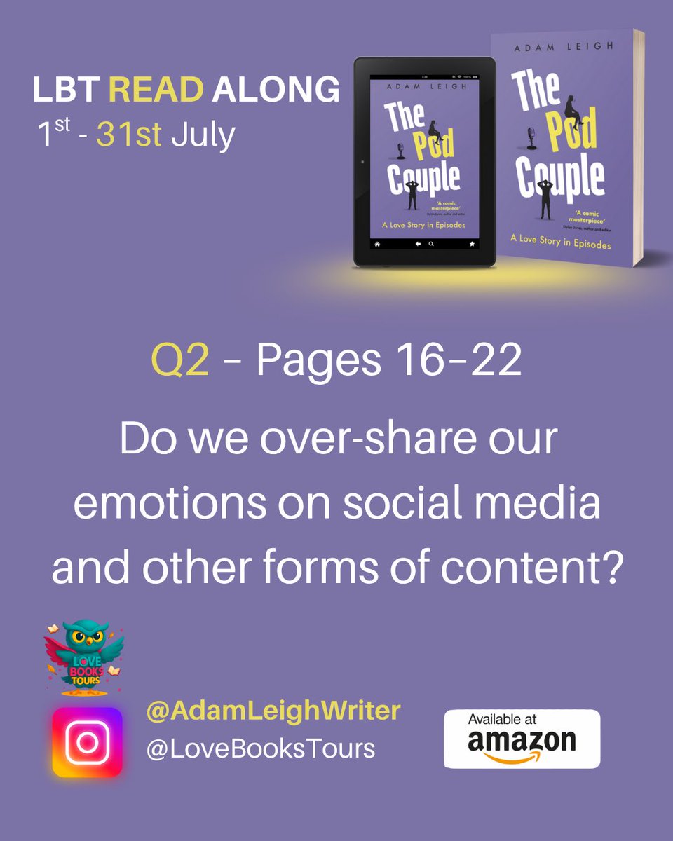 emma fitzgerald (@fitzgerald631) on Twitter photo Read-along for The Pod Couple by  Adam Leigh. Q2 . I feel the younger generation definitely do now. I only put photos up because I don’t see my family much but that’s it.  
@lovebookstours.
#Ad #LBTCrew #BookTwitter #FreeReview #FreeBookReview #ReadAlong Read-along for The Pod Couple by  Adam Leigh. Q2 . I feel the younger generation definitely do now. I only put photos up because I don’t see my family much but that’s it.  
@lovebookstours.
#Ad #LBTCrew #BookTwitter #FreeReview #FreeBookReview #ReadAlong