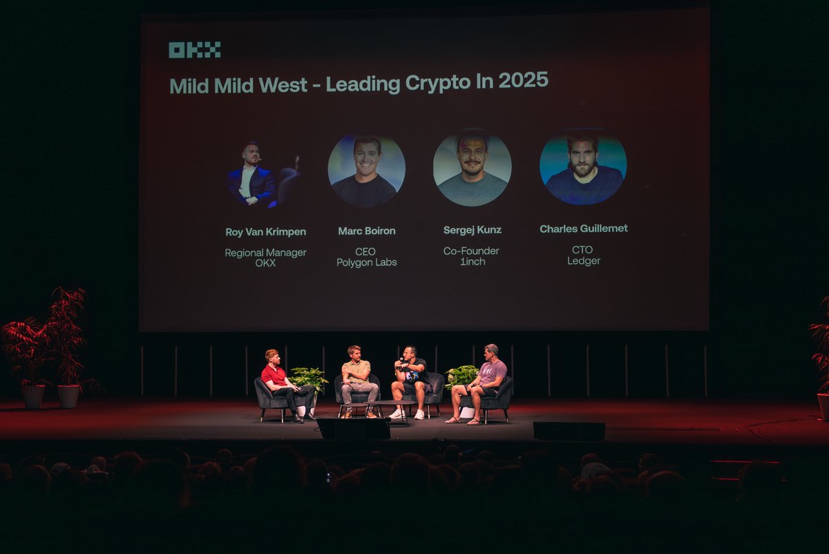 BalouOnX's tweet image. .@EthCC in Cannes was a great success for OKX !
I was honoured to help bring together an outstanding panel for our EU film premiere. A heartfelt thank you to:
- @deacix , Co-founder @1inch
- @P3b7_, CTO @Ledger
- @0xMarcB, CEO @0xPolygon
- @Royvankrimpen, Regional Manager…