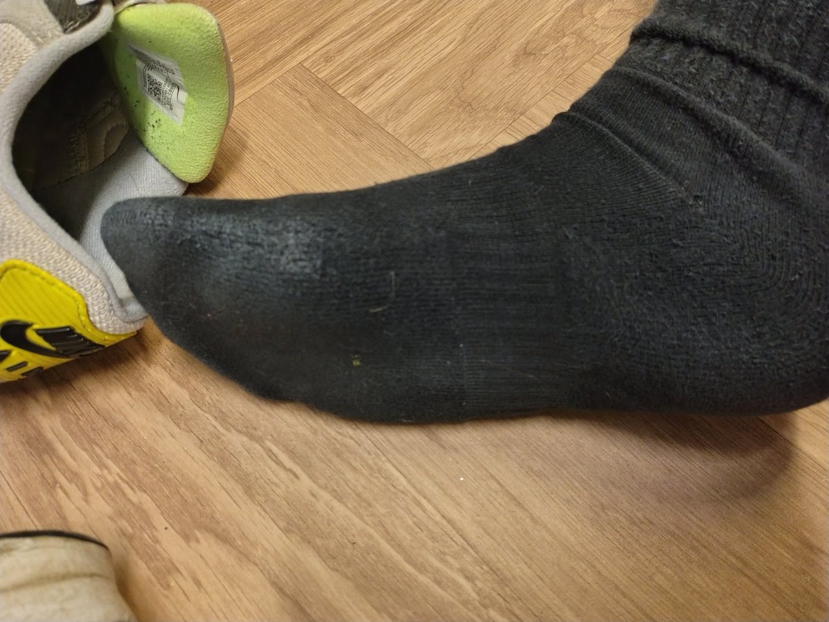 Working at the studio today. Socks are musky...