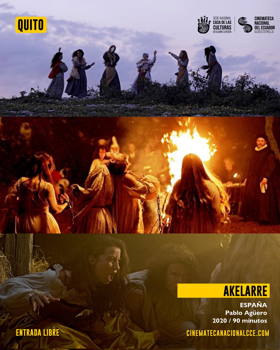 cinemateca_ec's tweet image. ☠️ Cineclub de la Cinemateca 2025: Las formas del terror 💀

🟡 Akelarre
🟡 Cinemateca Nacional del Ecuador - Sala Alfredo Pareja, Quito
🟡 Martes 15 de julio del 2025
🟡 18h00
🟡 Entrada libre hasta agotar aforo 

Cineforo con @fergoblack

🟨 @CasadelaCultura
 
#horror #akelarre