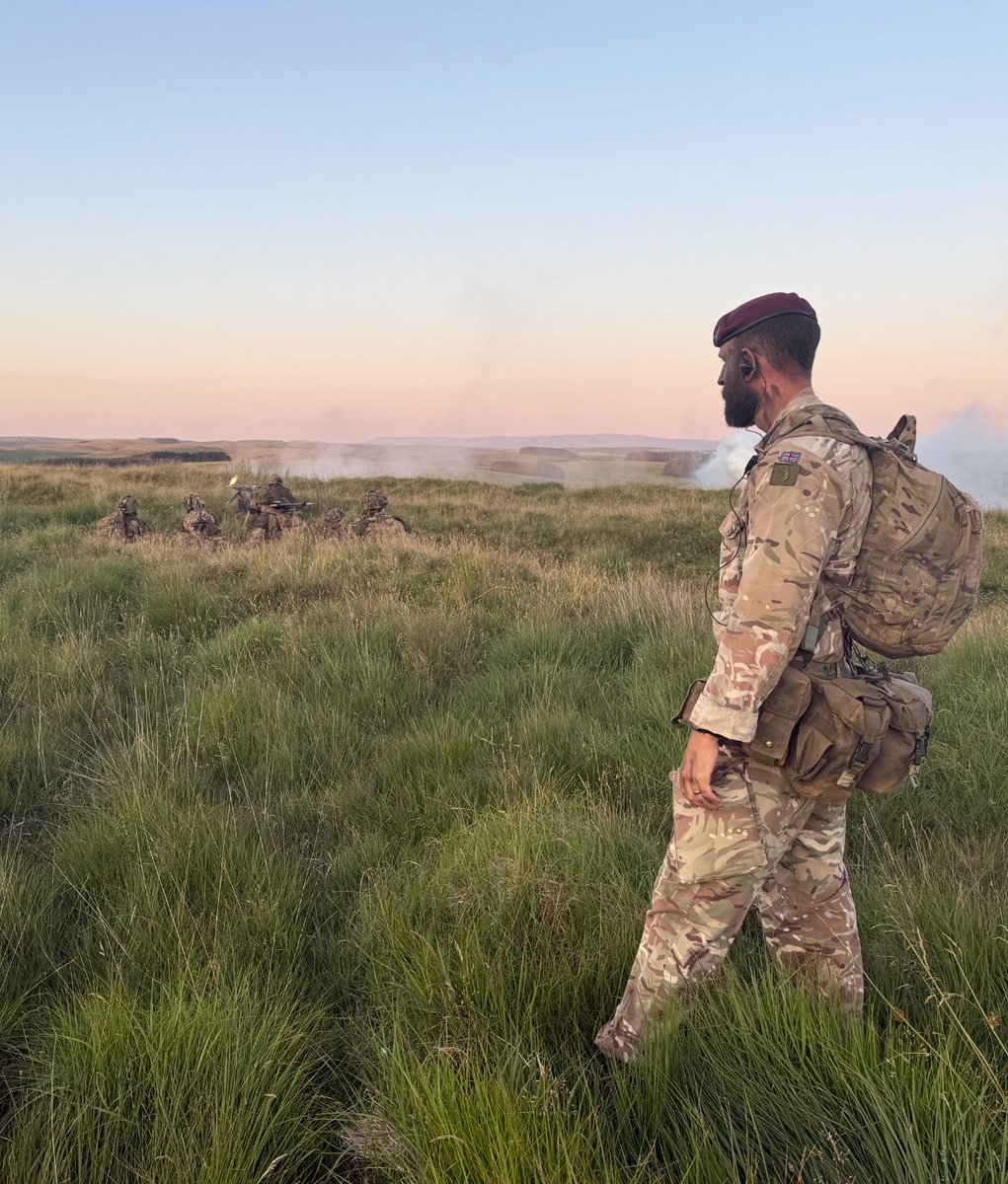 armycmc's tweet image. The Pl Sgt’s battle course is in full swing with the troops having just competed Ex HARD STRIKE. This exercise is a formative stage, putting the students in the role of Pl Comd and Pl Sgt.
@BritishArmy
@IBSBrecon
@DefenceHQ
#Brecon
#Leaders
#Infantry
#IBS
#BritishArmy