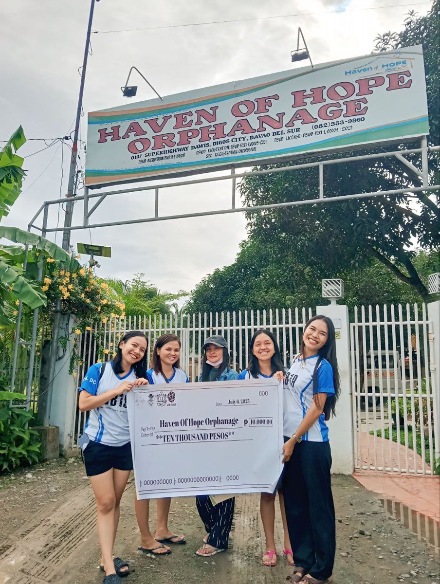 AtinDavSur's tweet photo. Happy Birthday, @justintdedios 🥳

As a way of celebrating your life we are grateful to @Theprodigals07 , @purongmaisnijah , and @MaisandeHK who collaborated with us to send help in Haven of Hope Orphanagen PH Inc., located at Brgy. Dawis, Digos City, Davao del Sur.

+ https://t.co/FGvy3rYE1U