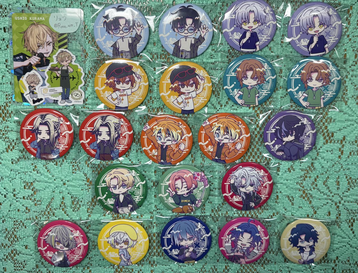 【交換】
18TRIP エイトリ
ラーメン博物館 缶バッジ

✈️譲
○2個
☆可不可 ☆添 ☆練牙 礼光
あく太  季肋 ☆七基

○1個
☆來人 千弥 ☆潜
☆凪 琉衣 糖衣 夜鷹 子タろ

もしくは定価+送料

✈️求
同種
潮/雪風/太緒

✈️注意事項
・郵送交換
・☆はお返事お時間いただきます
・☆は無印含むお取引優先