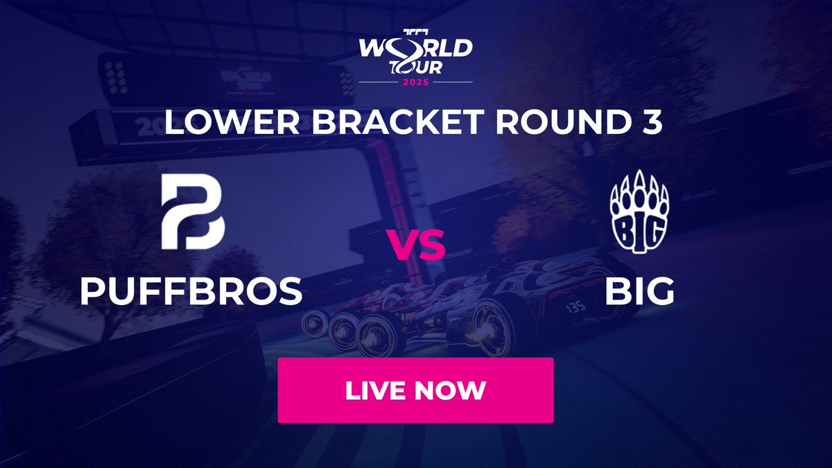 ⚔️The fight to reach the Global Playoffs podium and continue the path to the title begins now!

🇨🇦 Puffbros duo <a href="/CarlJrtm/">CarlJr.</a> and <a href="/PacTM2/">Pac</a> will face 🇩🇪 <a href="/BIGCLANgg/">BIG</a> duo <a href="/BIGmassaTM/">BIG Massa</a> and <a href="/GranaDyy/">BIG GranaDy</a> for a spot in the lower bracket final.

🚨It's now on twitch.tv/trackmania