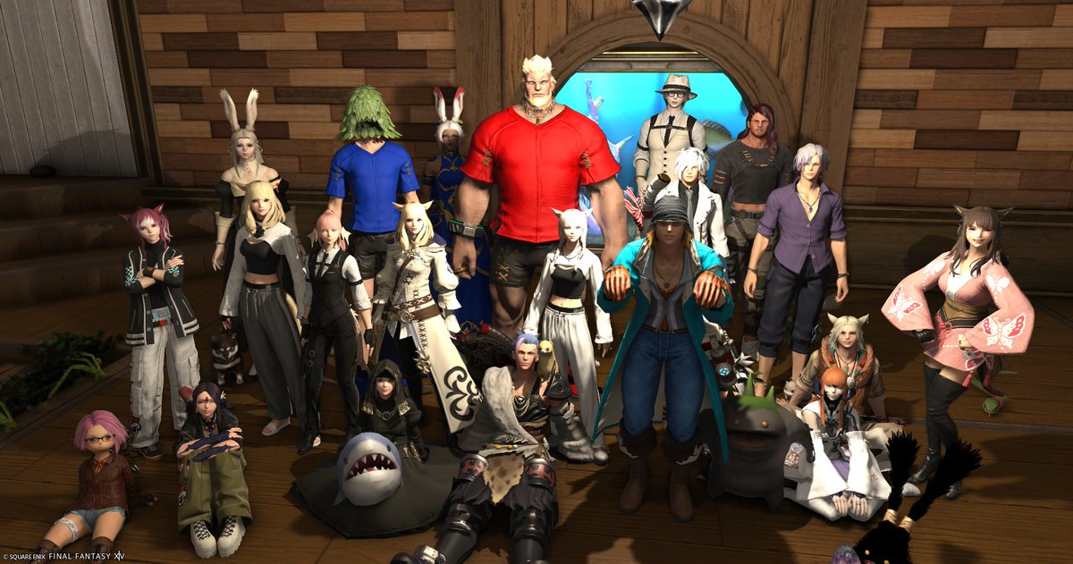 Xangjp's tweet photo. 7月のFC定例祭でした。
いつもお世話になってます('◇')ゞ
#FF14
#FFXIV
#OLDKING https://t.co/F4NE4taYb1