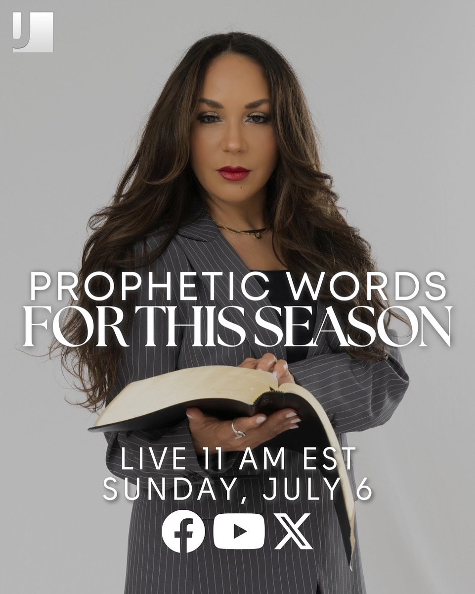 🔥TODAY! #Prophetic Words for THIS SEASON.

Not to be missed.  Many will come to testify very quickly… GOD IS SPEAKING and HE IS MOVING. 

-

🔥11:00 AM EST

🔥Sunday, July 6, 2025

🔥DAY 15 of our corporate fast—LET’S GOO!

🔥LIVE across all platforms: 
YouTube – Facebook –