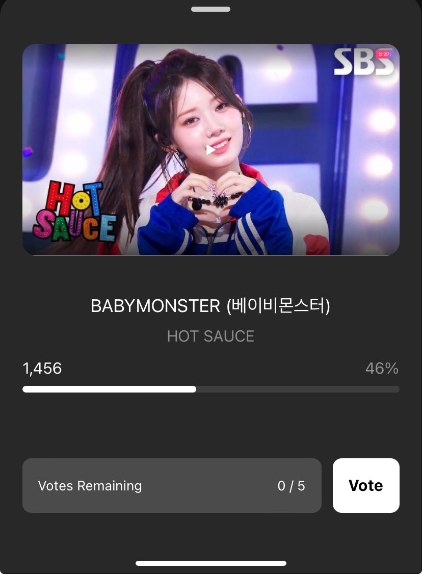 [📢] 

#BABYMONSTER is nominated in SBS INKIGAYO Hot Stage. Currently, we are at 1st and if we win this they will get a trophy nxtweek. This will end on July 10,2025 at 15:00. Please collect and vote!

App: Higher

#BABYMONSTER #베이비몬스터 <a href="/YGBABYMONSTER_/">BABYMONSTER</a>