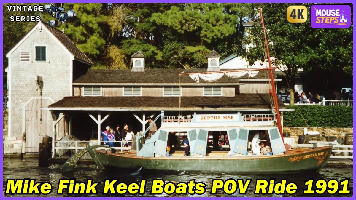 VINTAGE VIDEO: Mike Fink Keel Boats POV Ride 1991 on Rivers of America w/Burning Settlers Cabin - Magic Kingdom! #magickingdom #riversofamerica #waltdisneyworld #mikefinkkeelboats youtu.be/96OXKew670Y