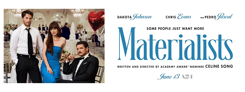 A24's Materialists grossed an estimated $1.35M this weekend (from 1,027 locations).  Estimated total domestic gross stands at $33.52M.

#Materialists  #BoxOffice