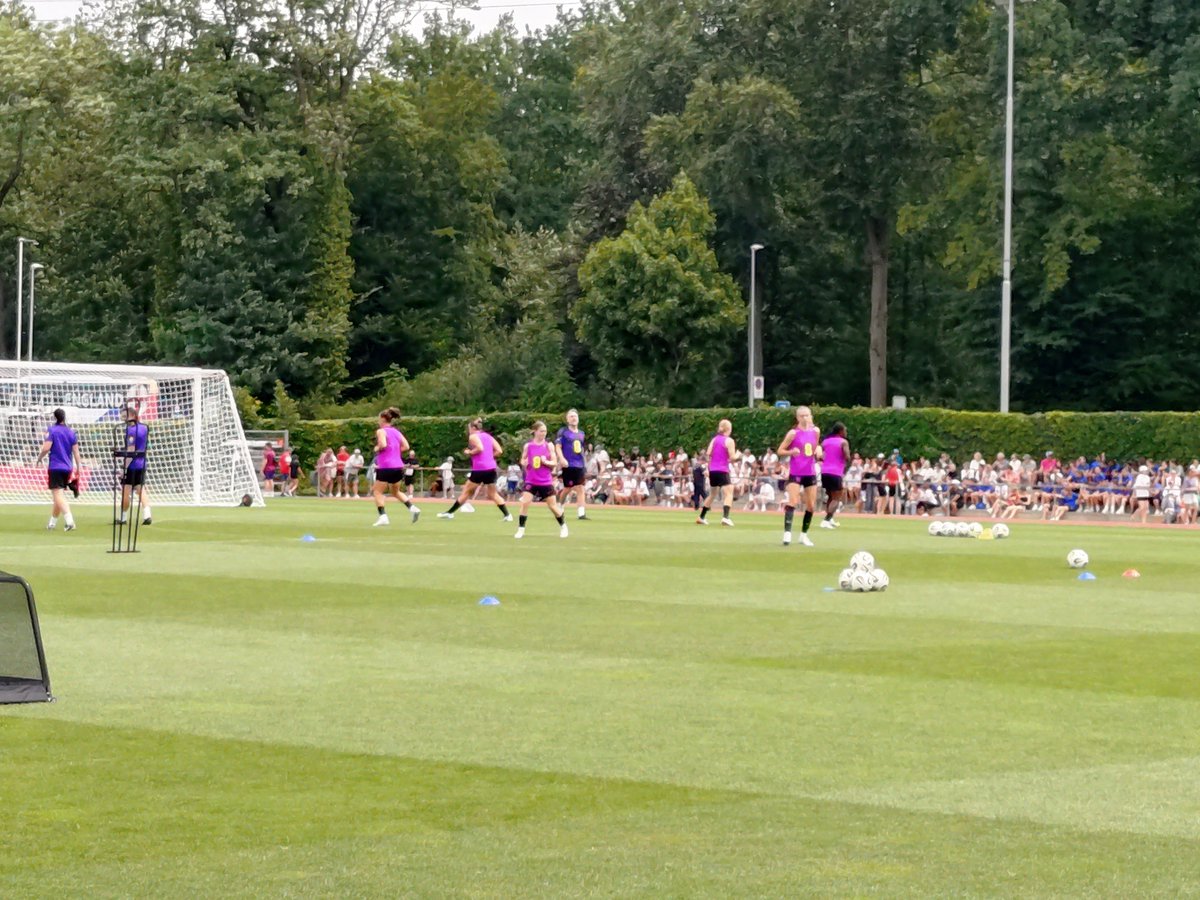 The day after the defeat the night before. <a href="/talkSPORT/">talkSPORT</a> at <a href="/Lionesses/">Lionesses</a> training in Zurich
