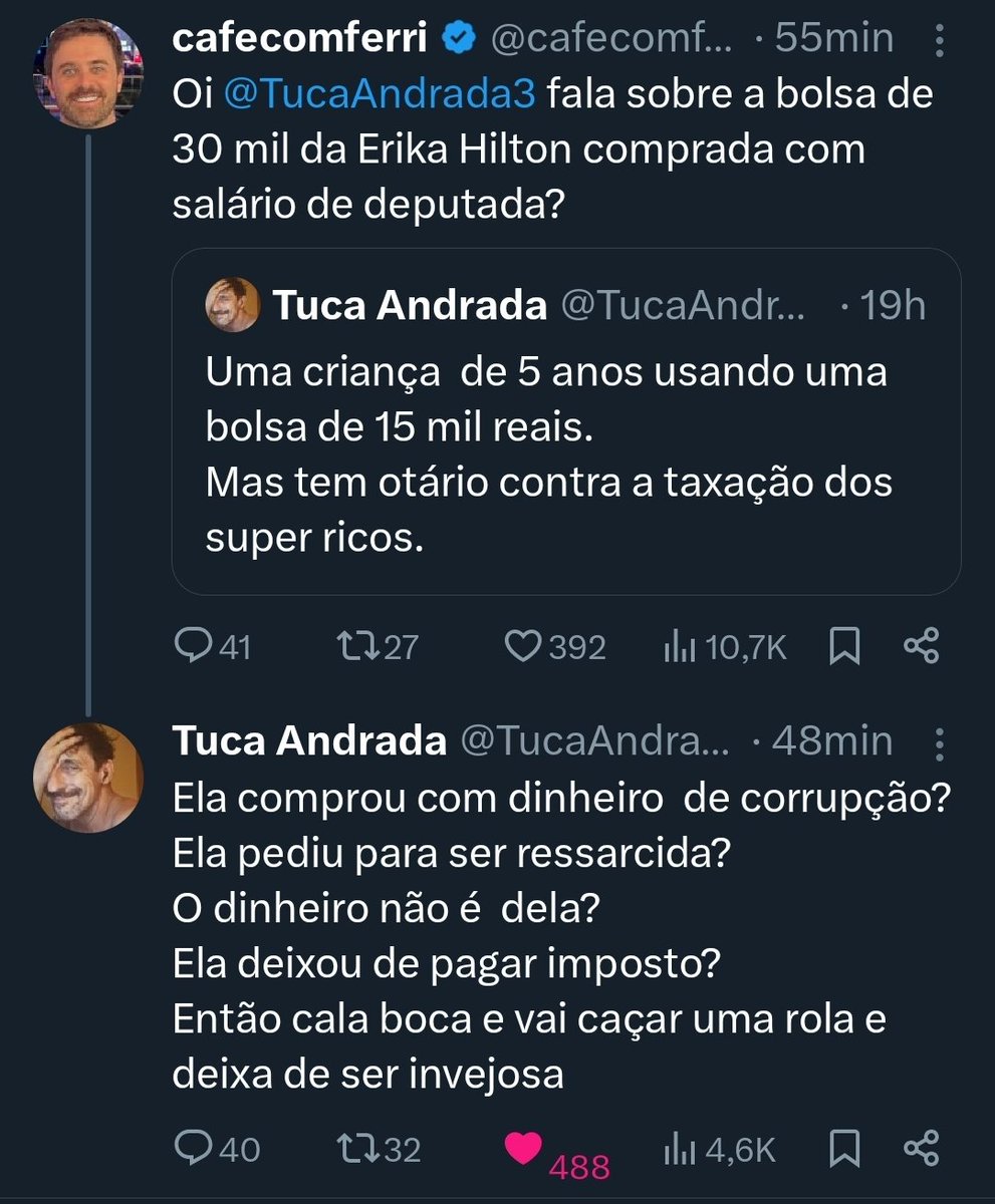 pediu contato
contato veio