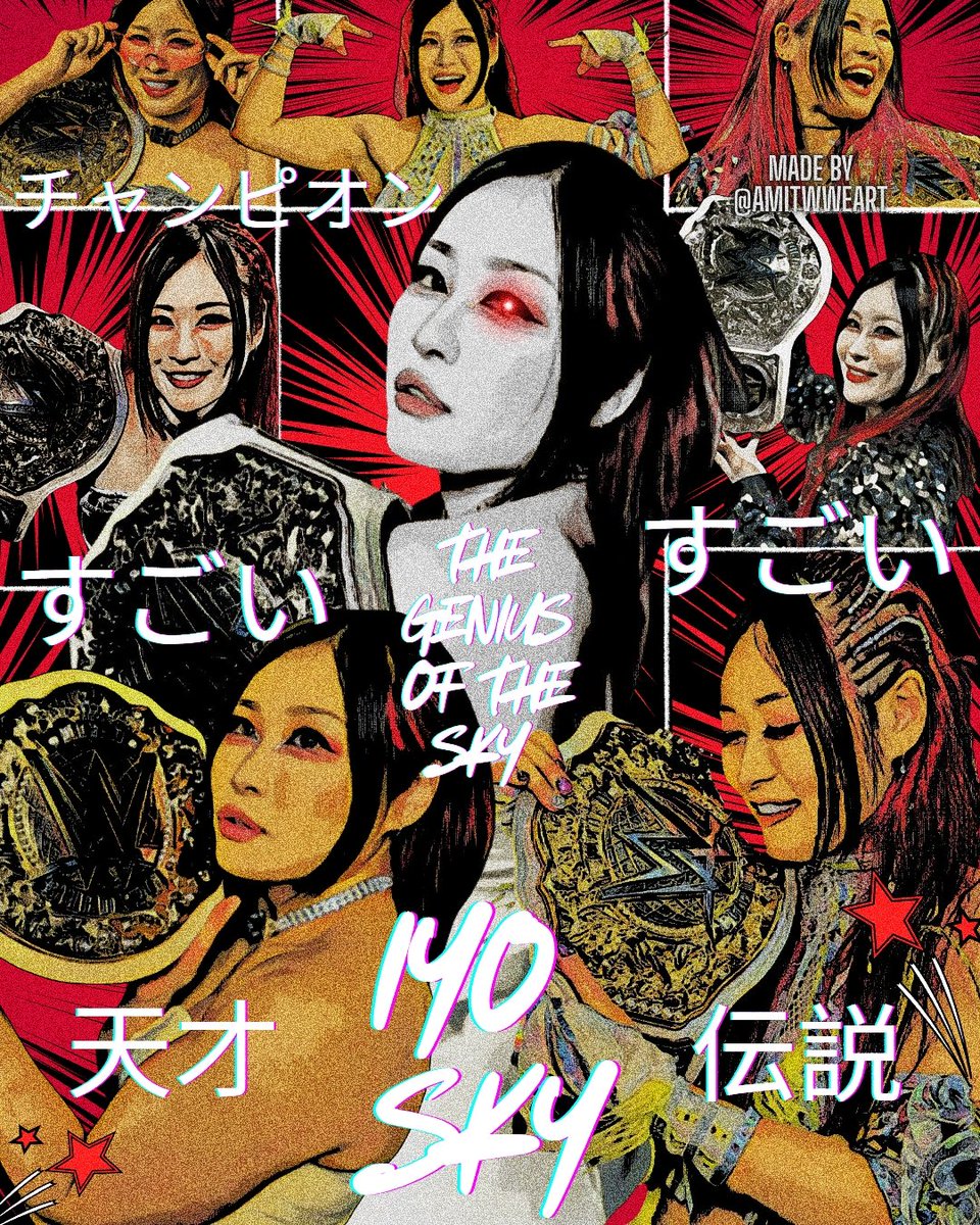The Genius of the Sky 💫
IYO SKY 👉😝👈!!! 

.<a href="/Iyo_SkyWWE/">IYO SKY</a> #IyoSky #GeniusoftheSky #WWEEvolution 

#FanArt #WrestlingArt