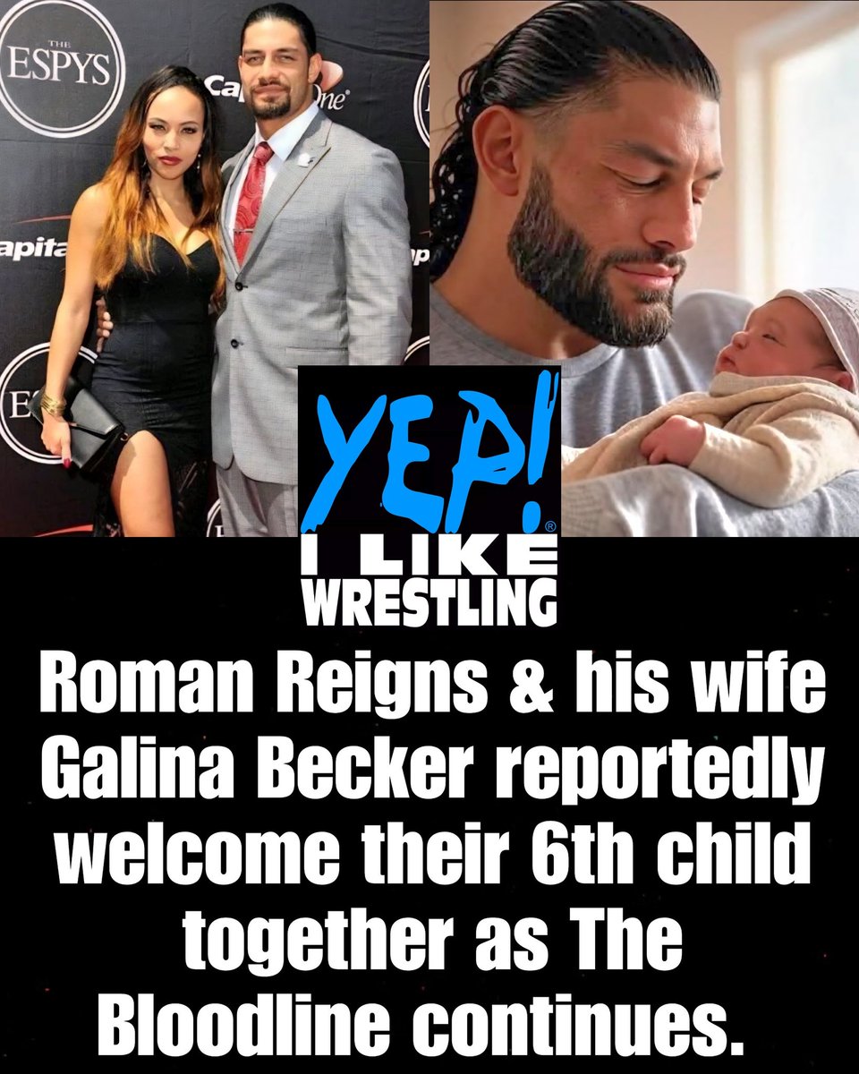 The Bloodline continues! Roman Reigns \u0026 his wife Galina Becker reportedly  welcome their 6th child together. The college sweethearts married in  December 2014 at Disney's Castaway Cay in the Bahamas. #SNME #WWERaw #, image size:960x1200