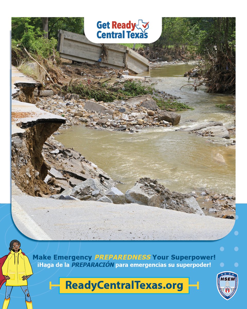 ⚡️ Don't underestimate the power of rushing water. 🌊 Always remember: Turn Around, Don't Drown! Share this message to help spread awareness.