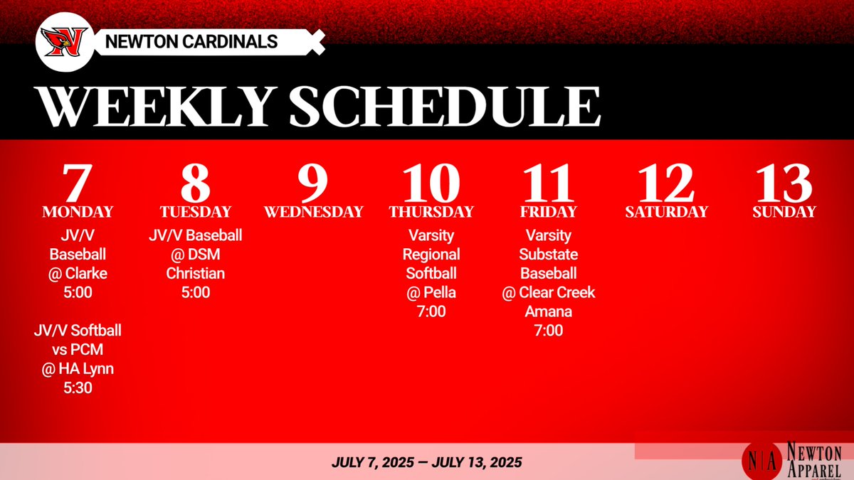 Softball and baseball begin postseason play later this week. Have a great week, Cardinal Nation!