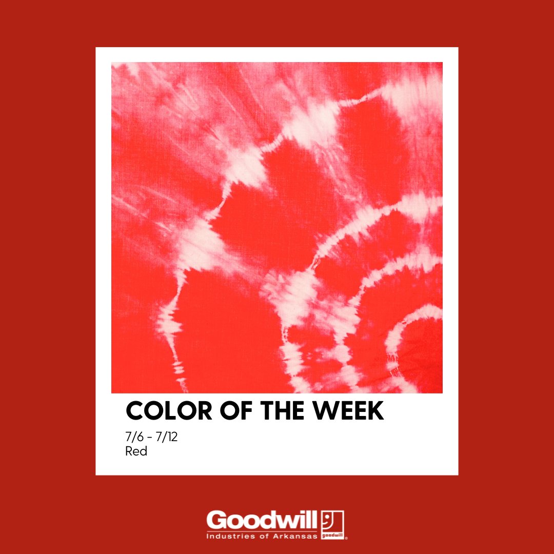 GoodwillAR's tweet image. The color of the week is RED! All items with red tags are 50% off. ❤️🍉🎪 #HappyThrifting