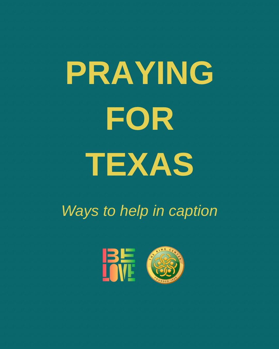 Ways to help #Texas communities impacted by devastating #floods: wfaa.com/article/news/c…

#TexasFloods #BeLove #TheKingCenter
