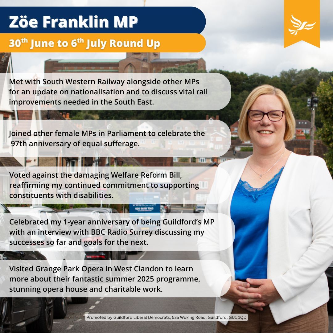 This weekend I'm pleased to be celebrating the end of my first full year as the Member of Parliament for #Guildford constituency! 

It's been a busy, but incredibly rewarding year, but the hard work hasn't stopped... These are some of my highlights from this week.