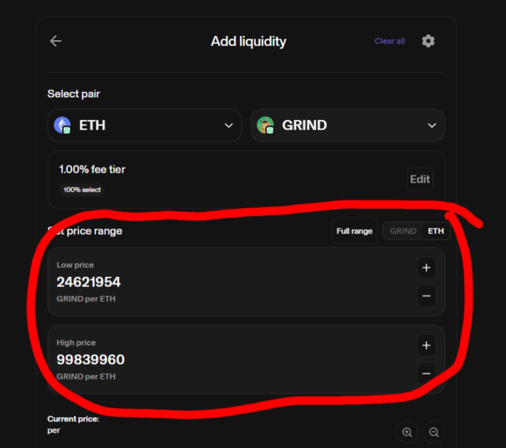 _XR8__'s tweet image. 🧵 How to Add Liquidity to the GRIND/ETH Pool on Reservoir (Abstract Chain)

So you’ve seen the GRIND LP thread and want in on the action? Here’s a step-by-step guide to adding liquidity, even if you’re brand new to this 👇

---

1. You’ll need 2 things in your AGW wallet:

$ETH…