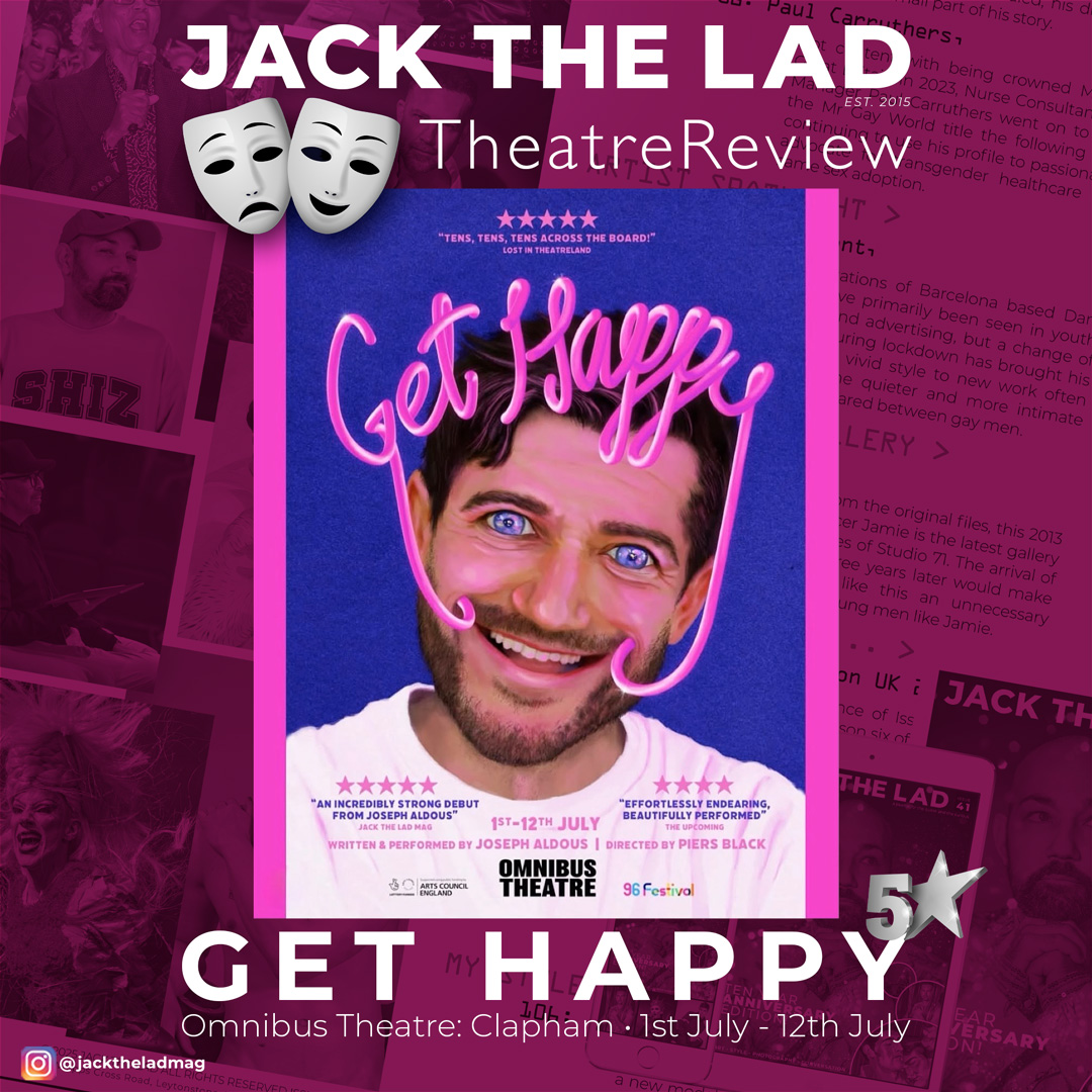Jack The Lad magazine (@jacktheladmag) on Twitter photo "Whilst extremely funny, Get Happy is also punctuated by <a href="/joealdous/">Joseph Aldous</a> altogether more sobering observations about the darker side of pursuing quick fixes in pursuit of long-time happiness." Read <a href="/JackTheLadMag/">Jack The Lad magazine</a> full ★★★★★ review at jacktheladmag.com/theatre-reviews "Whilst extremely funny, Get Happy is also punctuated by <a href="/joealdous/">Joseph Aldous</a> altogether more sobering observations about the darker side of pursuing quick fixes in pursuit of long-time happiness." Read <a href="/JackTheLadMag/">Jack The Lad magazine</a> full ★★★★★ review at jacktheladmag.com/theatre-reviews