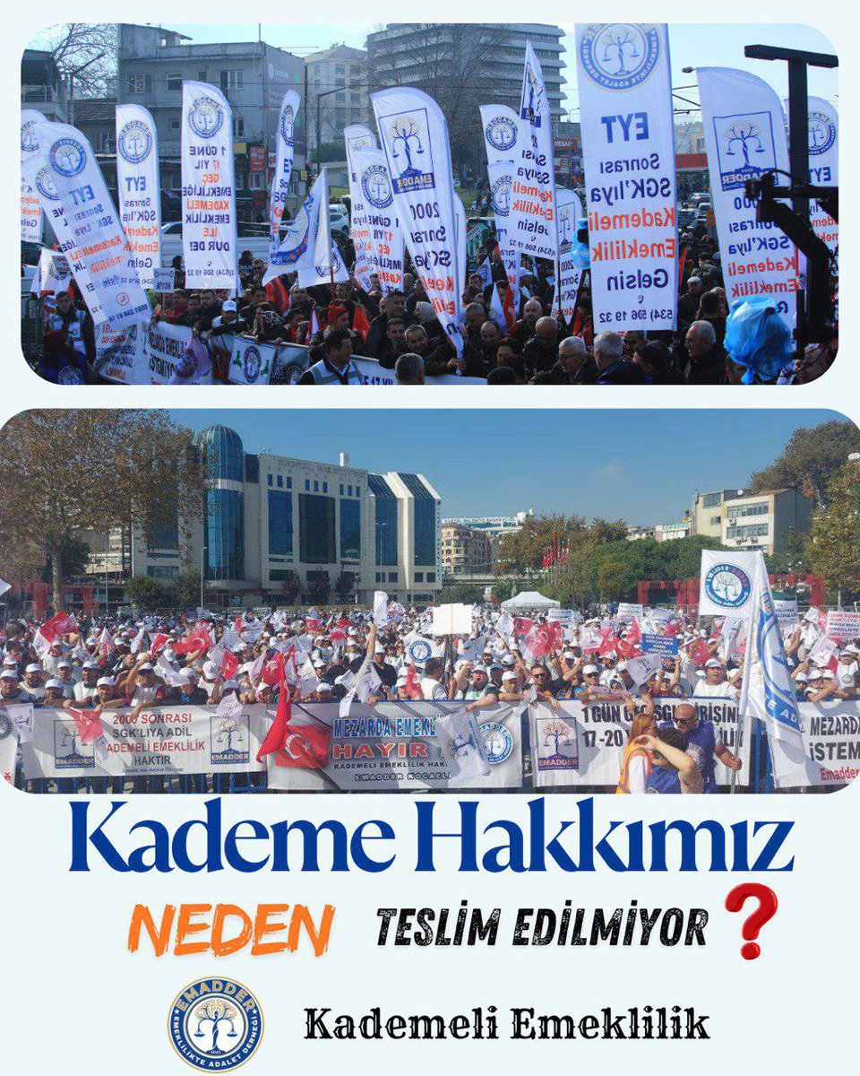 <a href="/devapartisi/">DEVA Partisi</a> <a href="/avidrissahin/">Av. İdris Şahin</a> <a href="/HaberturkTV/">Habertürk TV</a> Kademeli Emeklilik 
Bekleyen Kitleyi Unutmayınız 
<a href="/EmadDernegi/">EMEKLİLİKTE ADALET DERNEĞİ ⚖️</a>
#KademeHakkıTeslimEdilsin