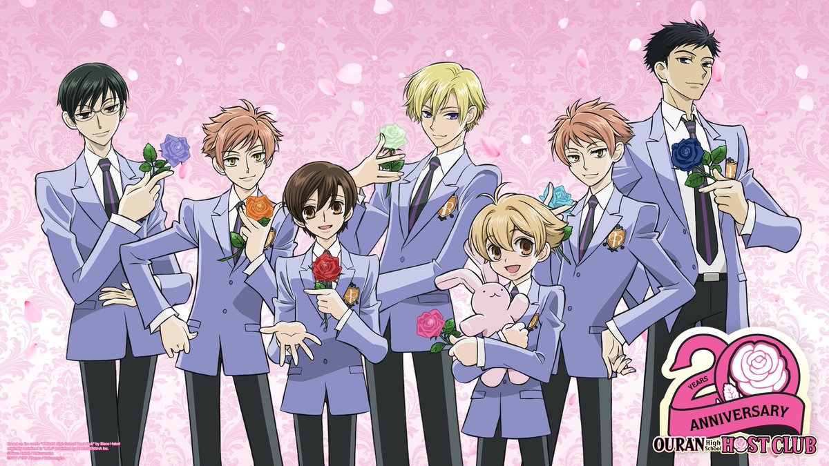 boneslog's tweet image. Illustration by Kumiko Takahashi (高橋 久美子)
Source: Ouran Highschool Host Club (20th Anniversary Visual)