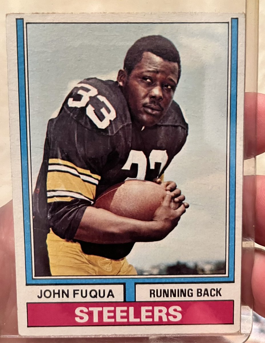 1974 Topps Frenchy Fuqua 🏈 
<a href="/304Collector/">The Pittsburgh Steelers Rookie Collection</a> <a href="/PittsburghSport/">Steelers Takeaways 🌗</a> <a href="/1947Steelers/">Revolution: The Pittsburgh Steelers 1969-1974</a> <a href="/KIllustrious/">Keith Illustrious</a> <a href="/1947Steelers/">Revolution: The Pittsburgh Steelers 1969-1974</a> <a href="/steelcitystar/">Steel City Star</a> <a href="/CardsSteelers/">Steelers Cards</a> <a href="/SteelersHistory/">Steelers History</a>