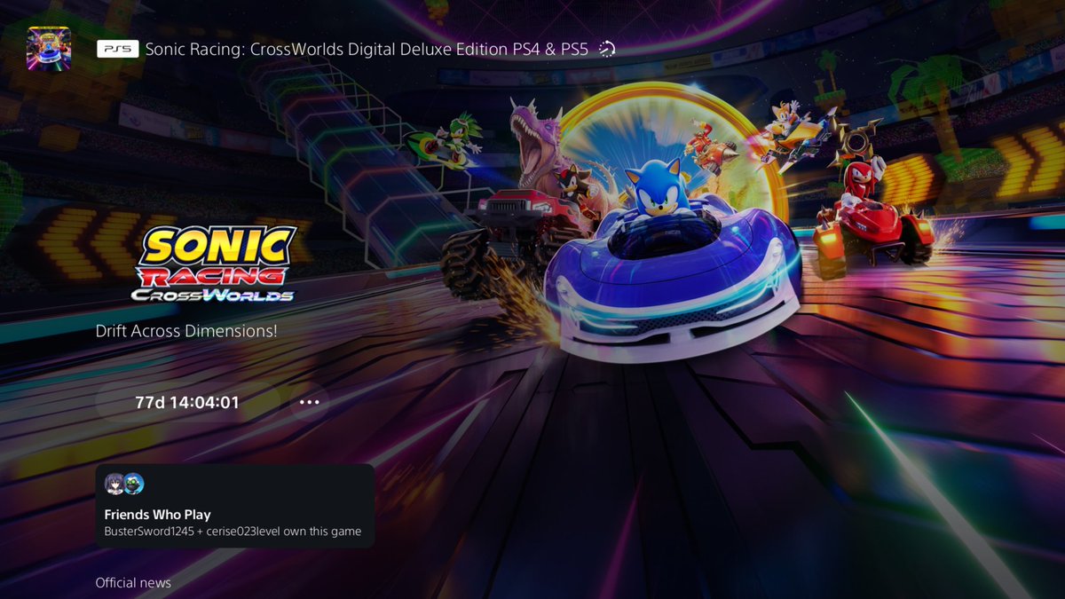 Now we wait⚡️🏁🏎 
#SonicRacingCrossWorlds