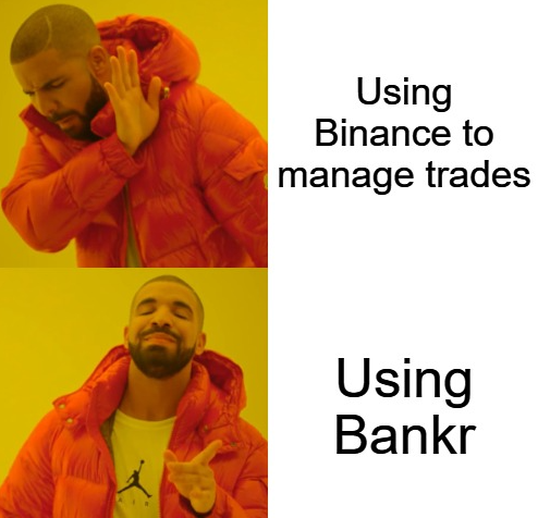 0xtheleroi's tweet image. officially started to post @bankrbot meme
$BNKR making trading actually fun