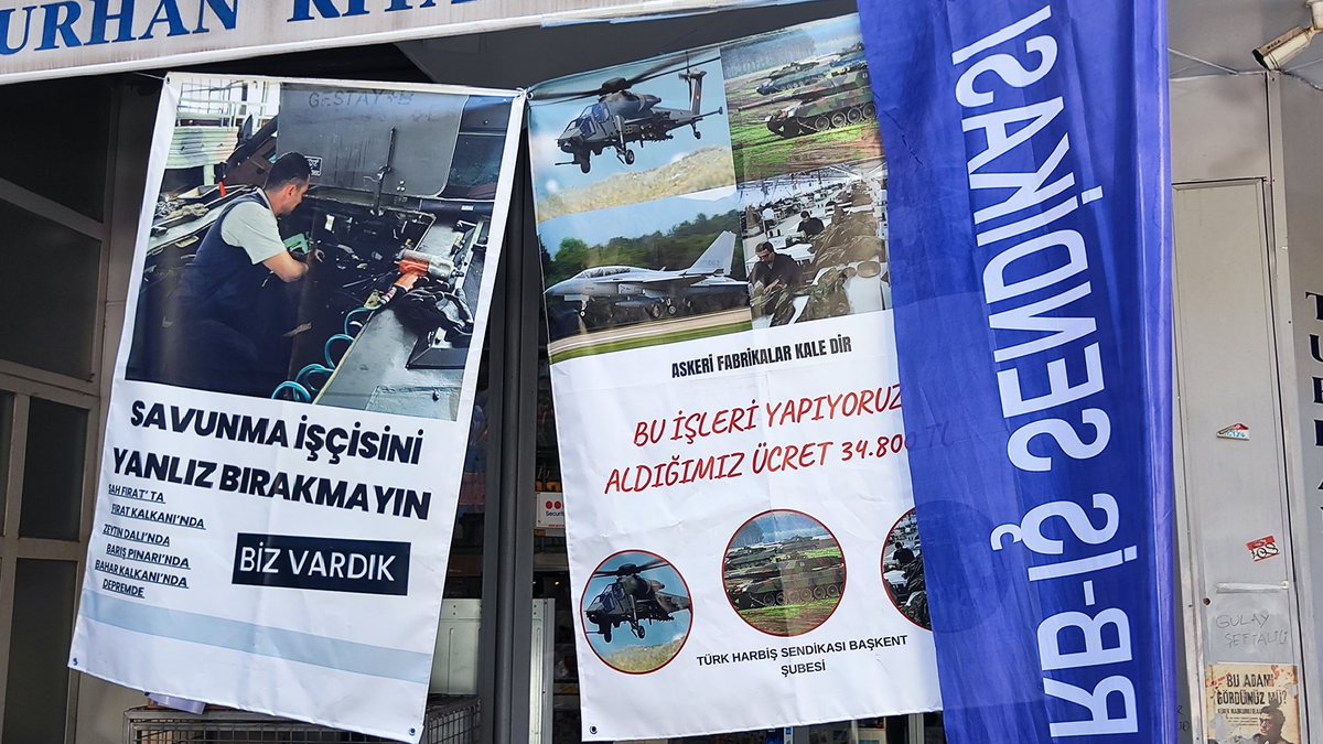 Savunma işçileri toplu sözleşme sürecinde emek nöbeti tutuyor. 14. gün... <a href="/harb_is/">Türk Harb-İş Sendikası</a>