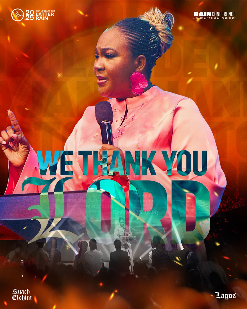 petraccglobal's tweet image. God’s servant, Pastor Adeola, charged on the power of Thanksgiving. We are reminded us that thanksgiving is not just a response, it is a key to sustaining what we’ve received.
#RainConference2025 #RuachElohim #PetraChurch #ItWasAtRainConference