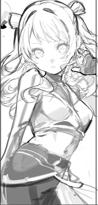 ラフは良い感じ(色置いたら微妙になった 