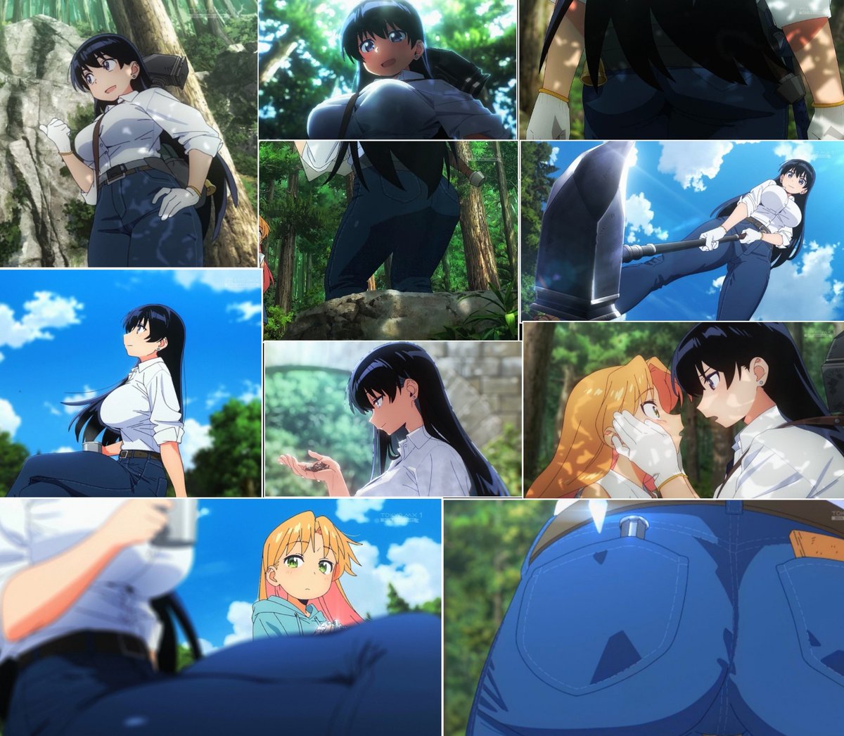 #瑠璃の宝石
#rurinohouseki

凪さんが凄く良キャラだった
乳&amp;尻だけでなく常時Gパンがはち切れんばかりの秀逸な太ももが素晴らしい

これは良きGパンフェチ量産アニメ