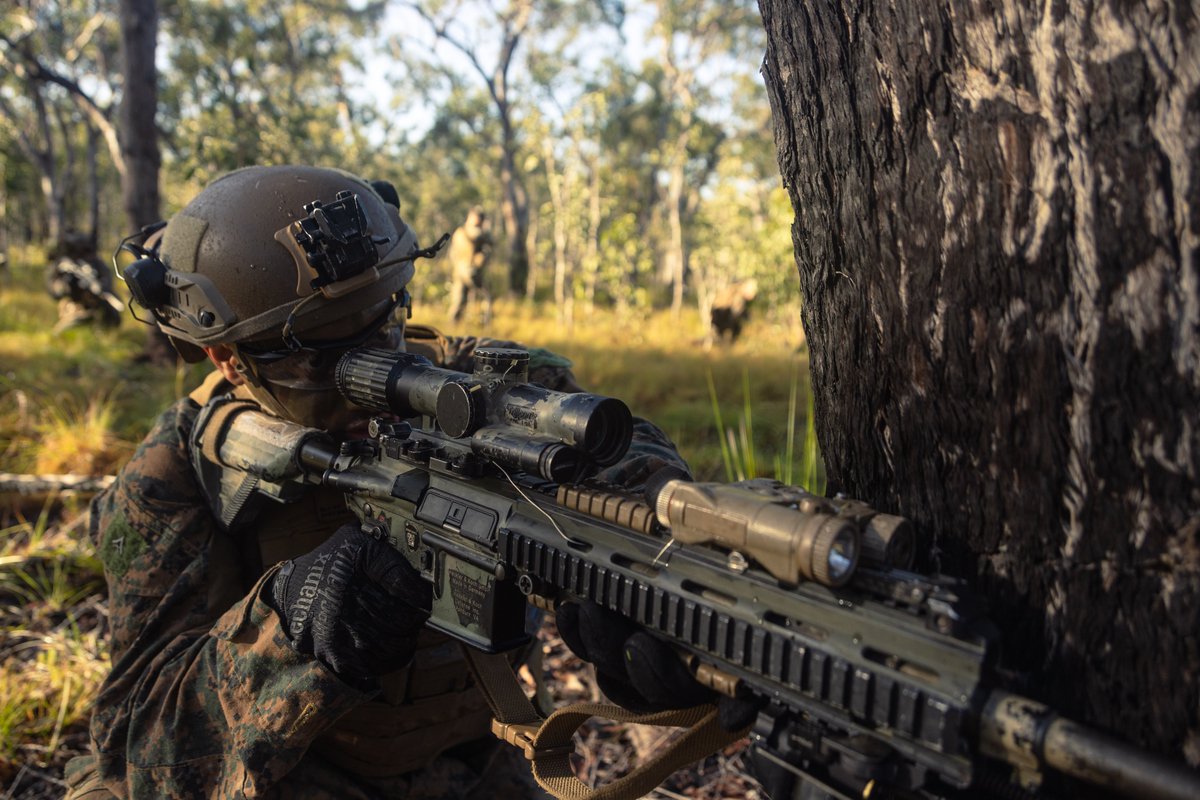 31stMeu's tweet image. 馃搷Shoalwater Bay Training Area, Queensland, Australia, June 23, 2025.
U.S. Marines with BLT 1/7, 31st MEU, train to showcase tactical proficiency and lethal firepower, reinforcing their combat readiness.
(@USMC 馃摳 by Lance Cpl. Victor Gurrola)
@USNavy
@INDOPACOM
@DeptofDefense