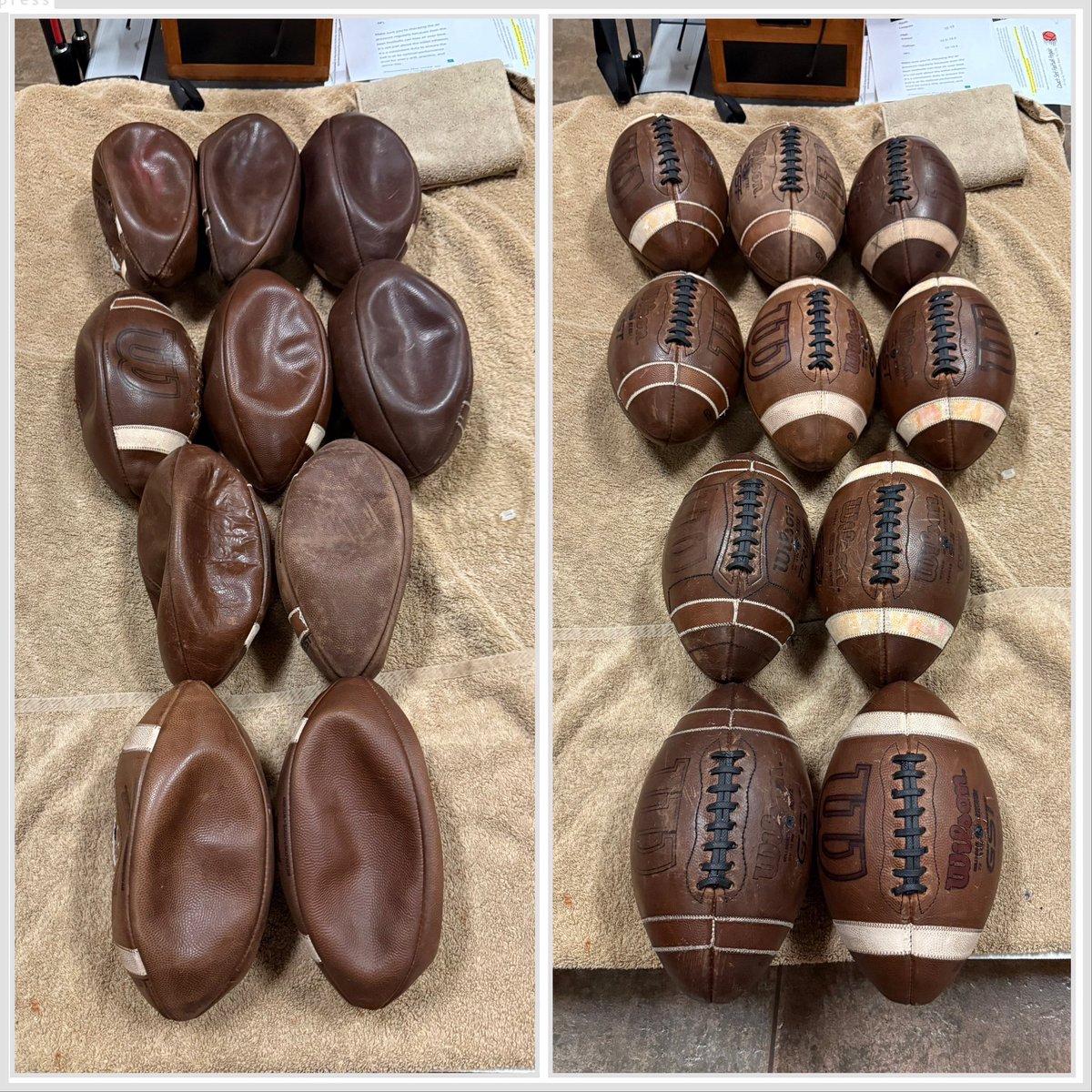 Coachsedfb's tweet image. 10 footballs repaired for @Coach_Walker20, Head Coach at Monsignor Pace High School in Florida.  If you need this service, contact me.
CoachSedFBRepair.con