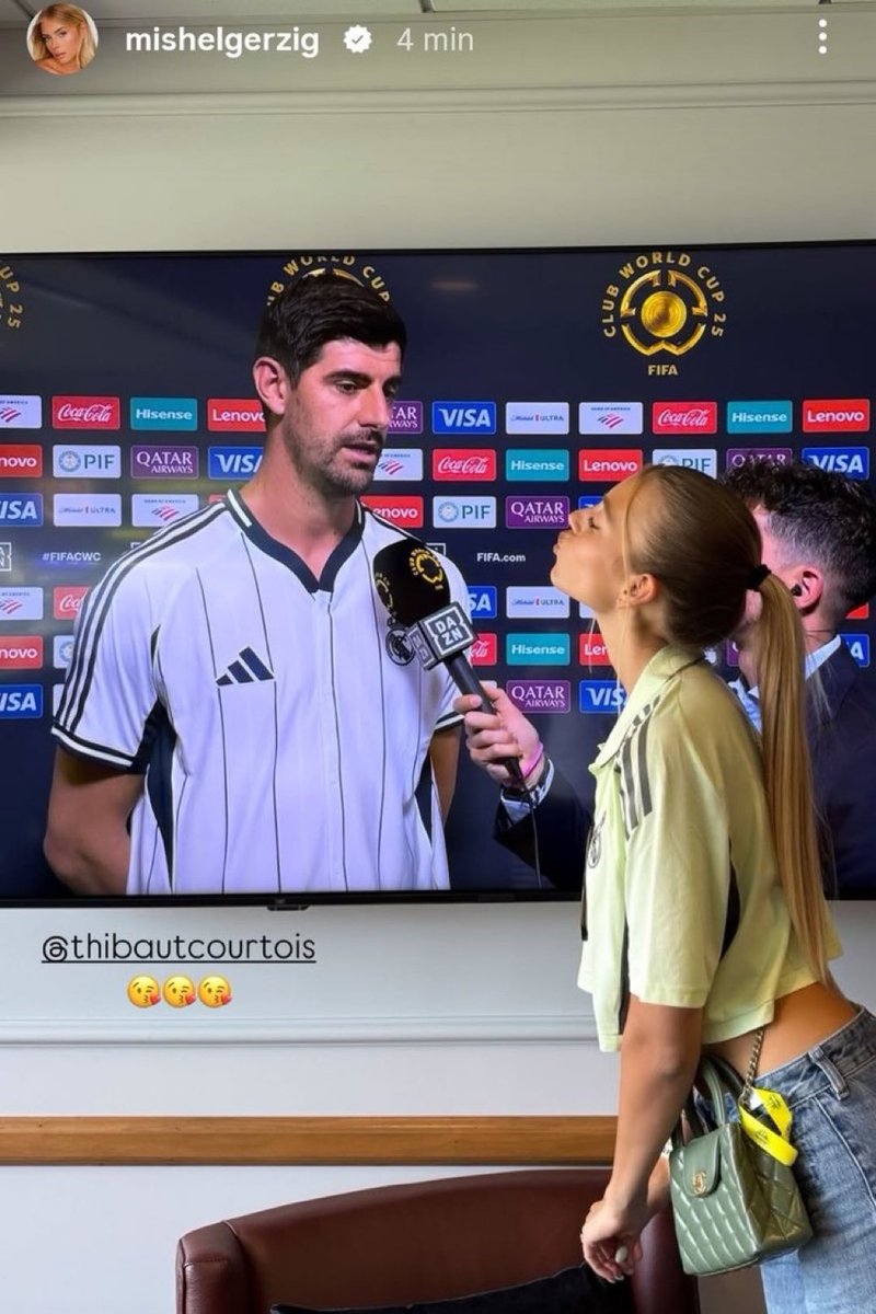 👀 Courtois'in eşinin IG paylaşımı.