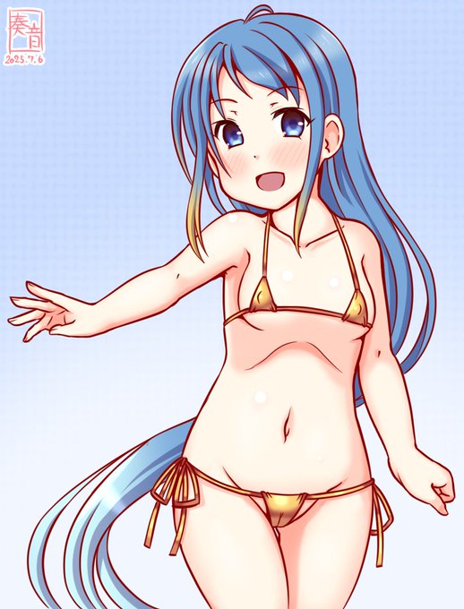 「素敵ですね! 五月雨、いつもよりがんばっちゃいます!」 #艦これ版真剣お絵描き60分一本勝負_20250706 #五月雨