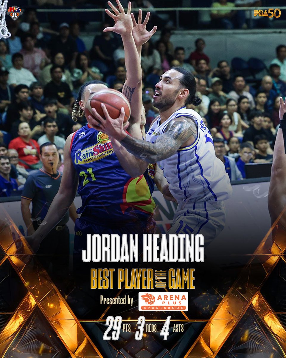 Jordan Heading is the ArenaPlus BPG. 

#PBAAngatAngLaban