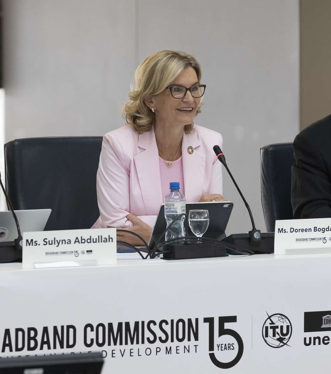 UNBBCom's tweet image. “Since our first gathering in 2010, this Commission has put broadband front and center in every global development conversation.
Our work sets a valuable precedent for future collaboration to connect the unconnected.”
-Doreen Bogdan-Martin @ITUSecGen, Co-Vice Chair @UNBBCOM
