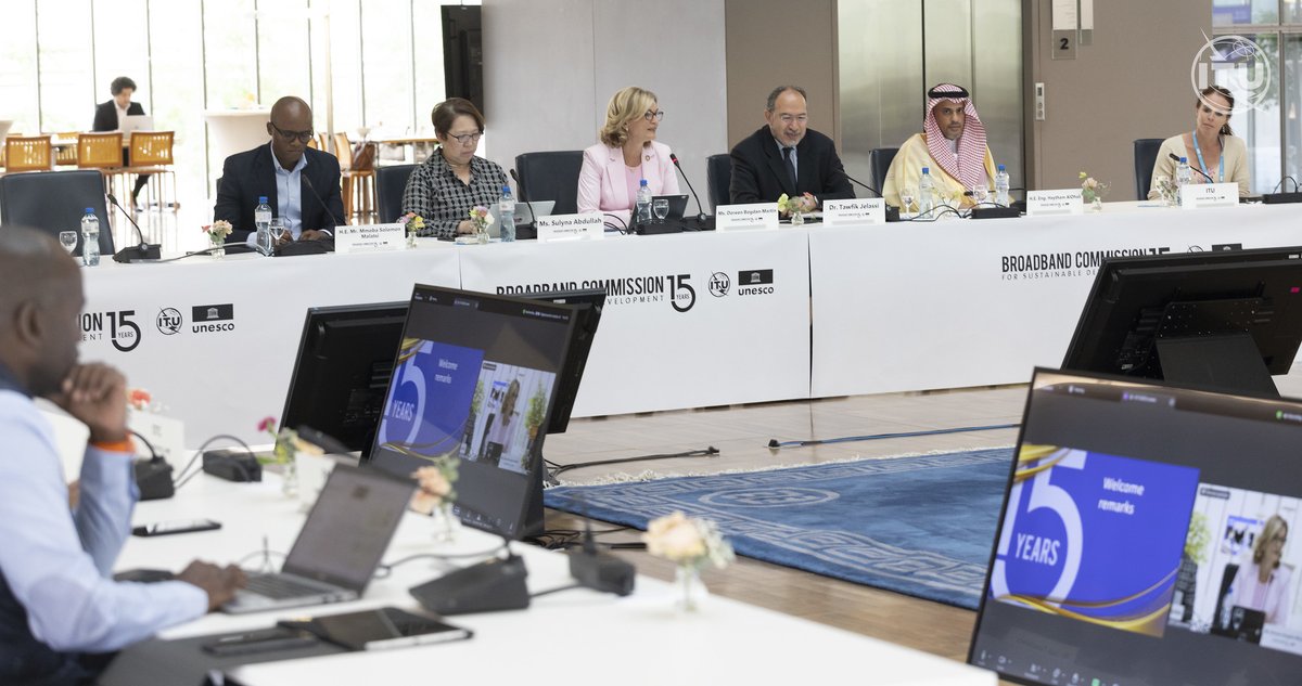 UNBBCom's tweet image. “Since our first gathering in 2010, this Commission has put broadband front and center in every global development conversation.
Our work sets a valuable precedent for future collaboration to connect the unconnected.”
-Doreen Bogdan-Martin @ITUSecGen, Co-Vice Chair @UNBBCOM