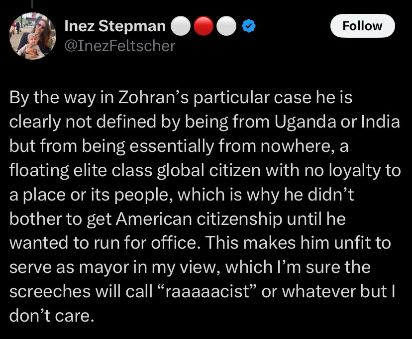 Like a week and a half ago they were on the “rootless cosmopolitan” line