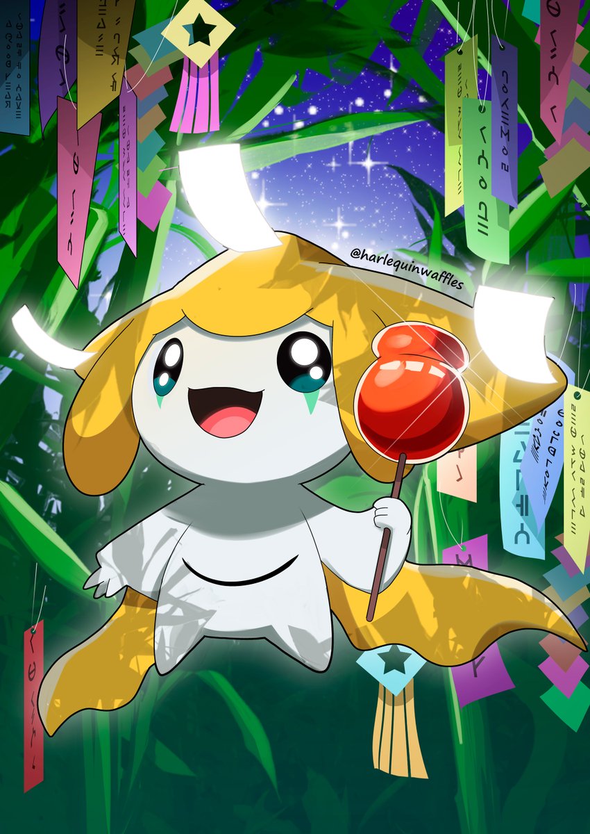 hwaffuru's tweet image. Happy Tanabata! 🎊
Make a Wish! 🌠
#七夕 #Jirachi #anipoke
#七夕の願い事 #イラスト