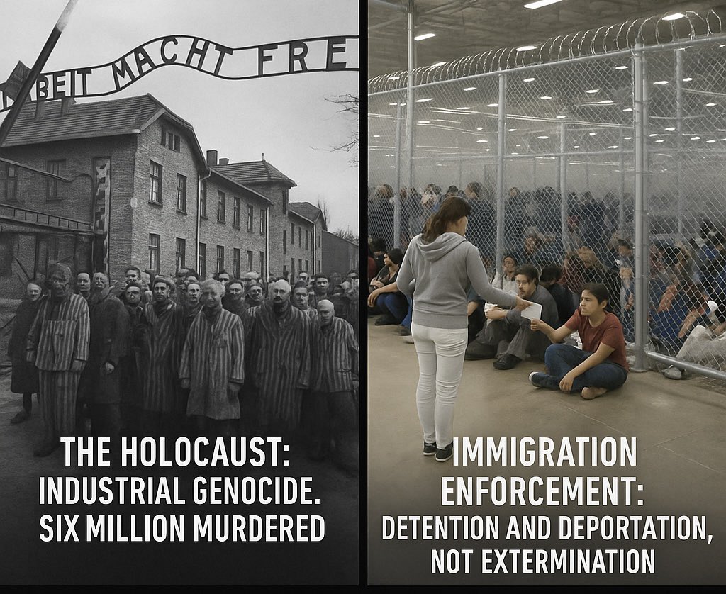 Stop Trivializing the Holocaust to Score Political Points

Equating the deportation or detention of illegal immigrants—whether in facilities nicknamed “Alligator Alcatraz” or any other—to Nazi concentration camps is not just historically illiterate. It is an astonishingly