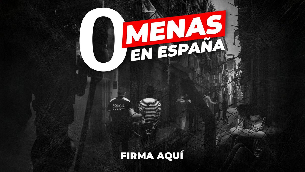 Queremos 0 MENAS y 0 ILEGALES en España. 

📝 Firma tú también para conseguirlo: 

accion.voxespana.es/ceromenas