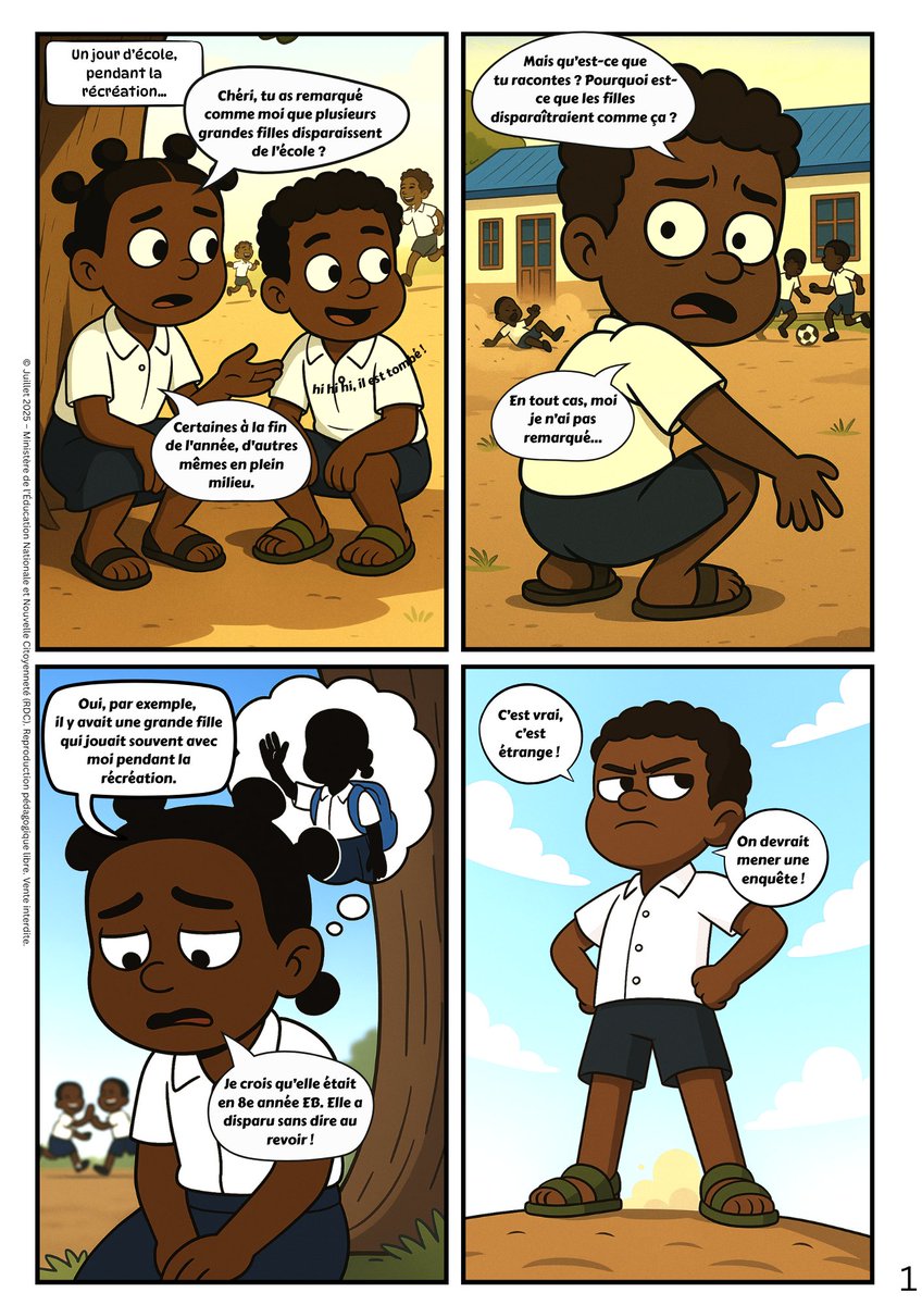 Bande dessinée pédagogique N° 6 : Le mystère des filles disparues

Dans le cadre de sa série de bandes dessinées pédagogiques, le Ministère de l’Éducation Nationale et Nouvelle Citoyenneté publie le sixième numéro intitulé « Les mystères des filles disparues ».  

Cette édition